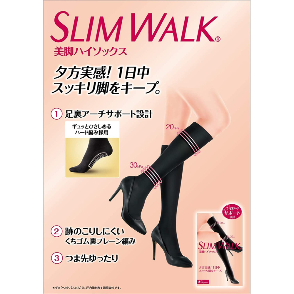 木木林｜現貨🔥日本  SLIMWALK 孅伶 美腿襪 壓力襪 涼感 美脚 膝上 大腿 包臀🔥-細節圖5