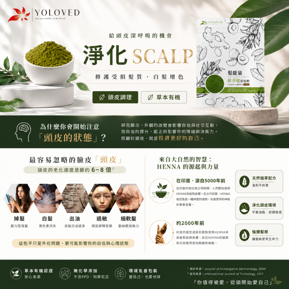 YOLOVED 髮能量 植萃健髮染髮粉-細節圖2