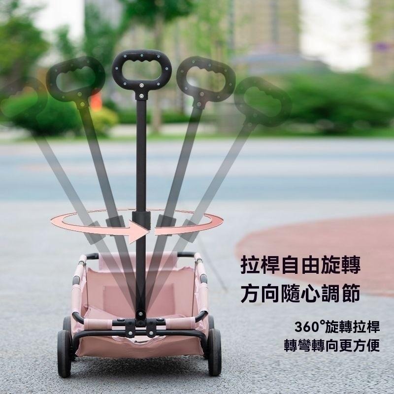 小型寵物貓推車 貓咪狗狗拉車 輕便可摺疊 外出手推車 遛狗寵物遮陽車-細節圖3