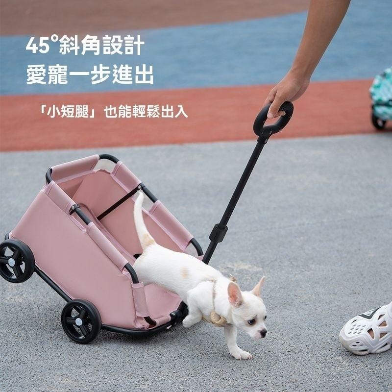 小型寵物貓推車 貓咪狗狗拉車 輕便可摺疊 外出手推車 遛狗寵物遮陽車-細節圖5