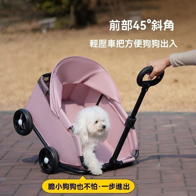 小型寵物貓推車 貓咪狗狗拉車 輕便可摺疊 外出手推車 遛狗寵物遮陽車-細節圖9