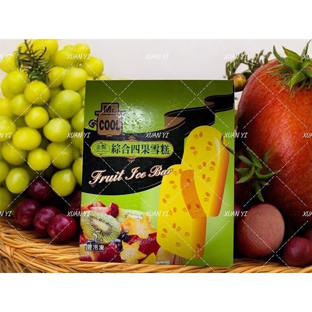 (Mr.COOL）金點紅豆粉粿雪糕/紅豆牛奶雪糕/鳳梨冰棒/花生牛奶雪糕/蘇打雪糕/百香冰棒/芋頭牛奶雪糕/綜合四果雪糕-細節圖8