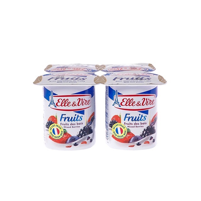（Elle&Vire）草莓/藍莓/蜜桃/綜合莓果優格/優格/愛樂薇-規格圖3