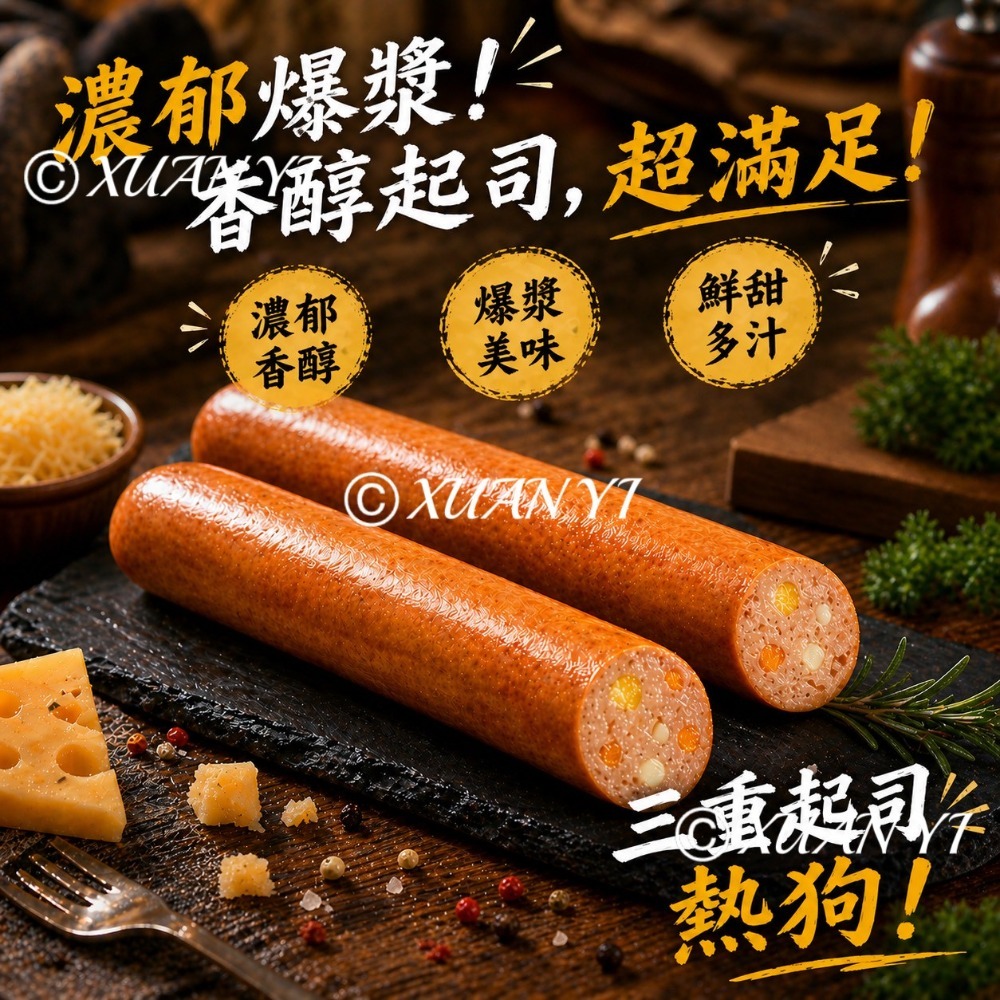 （統一）統一-美式原味熱狗/三重起司熱狗/美式/三重起司/熱狗-規格圖2