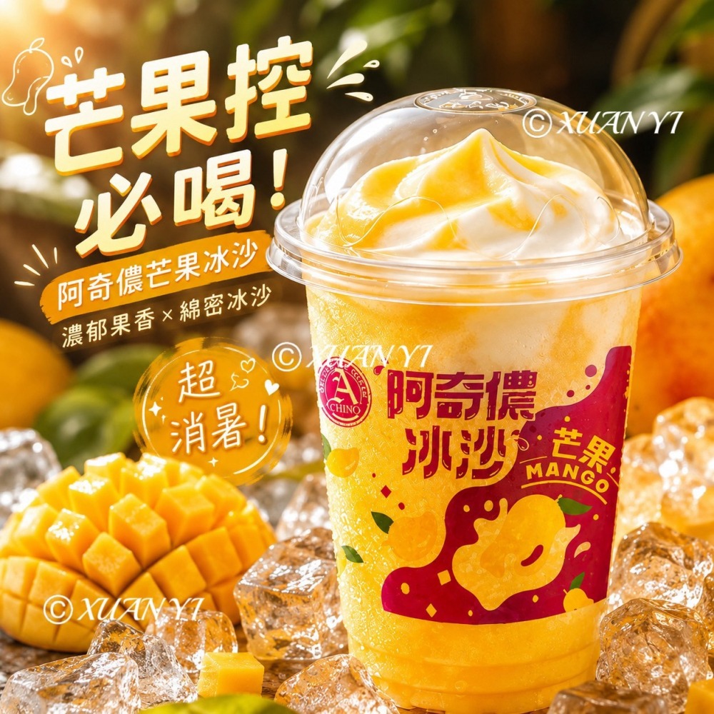 （阿奇儂）阿奇儂-草莓冰沙/芒果冰沙/草莓/芒果/冰沙/水果風味-細節圖2
