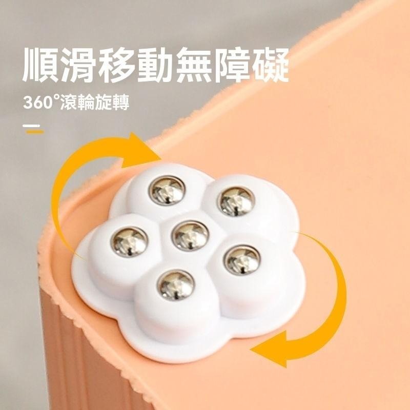 【台灣現貨】萬向輪 免打孔 粘貼式 滾珠 臥室滑輪 靜音順滑 小輪子 耐磨 家用款 通用型-細節圖5