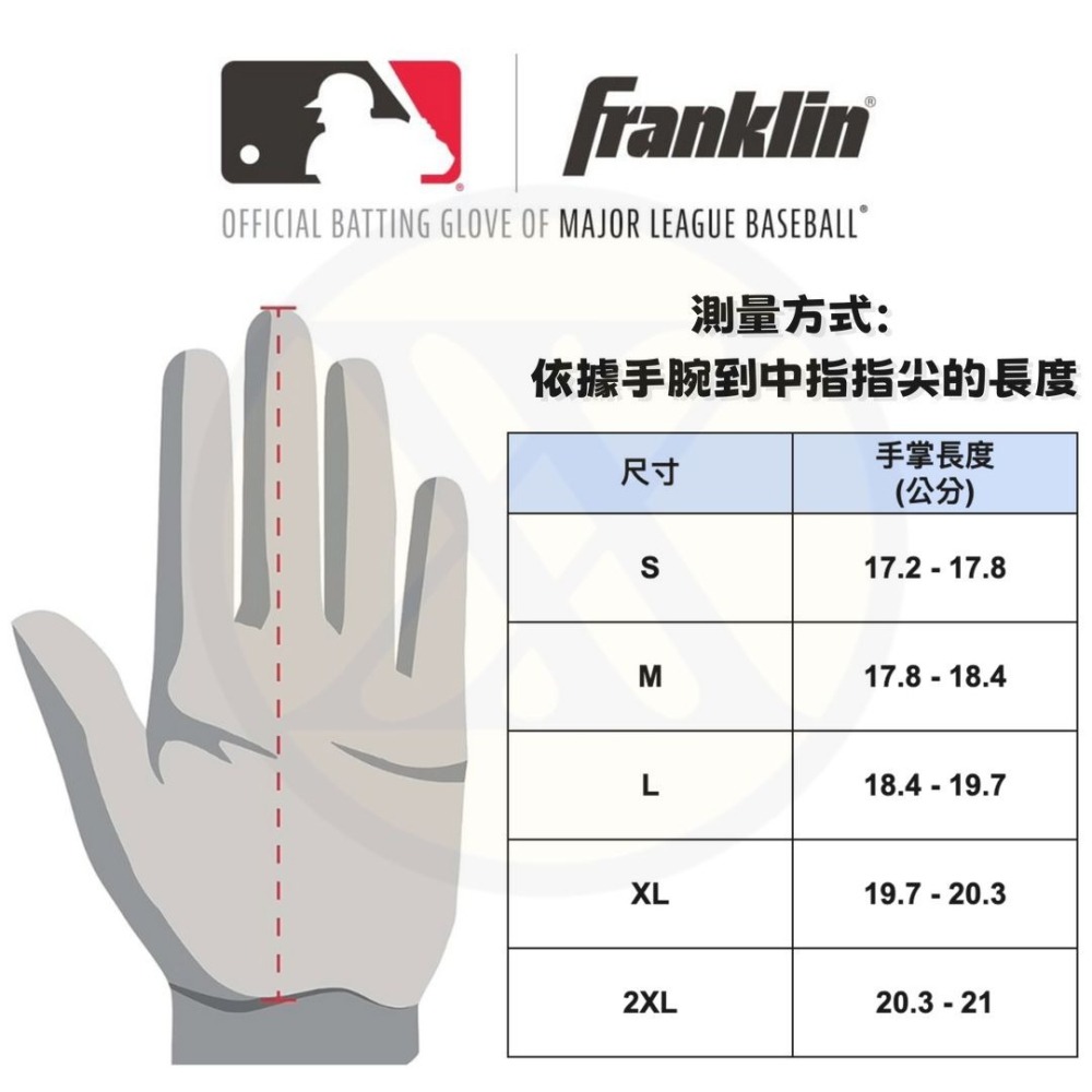 Franklin 富蘭克林 打擊手套 棒球 壘球 NEO Classic MLB球員比賽用等級-細節圖2