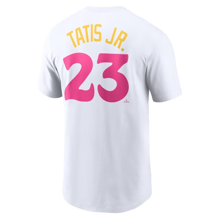 MLB NIKE 短袖上衣 T恤 短T 球員背號T-shirt 聖地牙哥教士 Tatis Jr. 城市限定配色-細節圖3