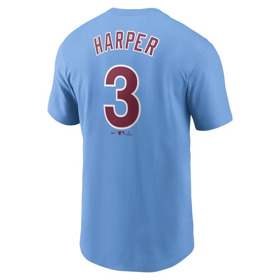 MLB NIKE 短袖上衣 T恤 短T 球員背號T-shirt 費城人 Bryce Harper-細節圖3