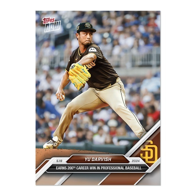 MLB TOPPS NOW 球員卡 達比修有 生涯200勝-細節圖2