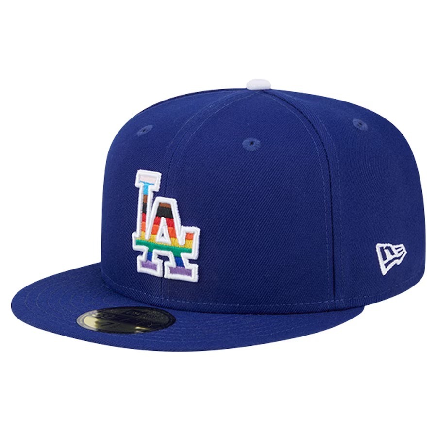 MLB 棒球帽 全封帽 NEW ERA 59FIFTY 道奇 大谷翔平 彩虹-細節圖3