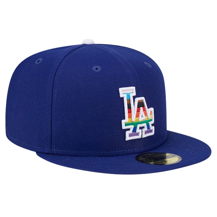 MLB 棒球帽 全封帽 NEW ERA 59FIFTY 道奇 大谷翔平 彩虹-細節圖4