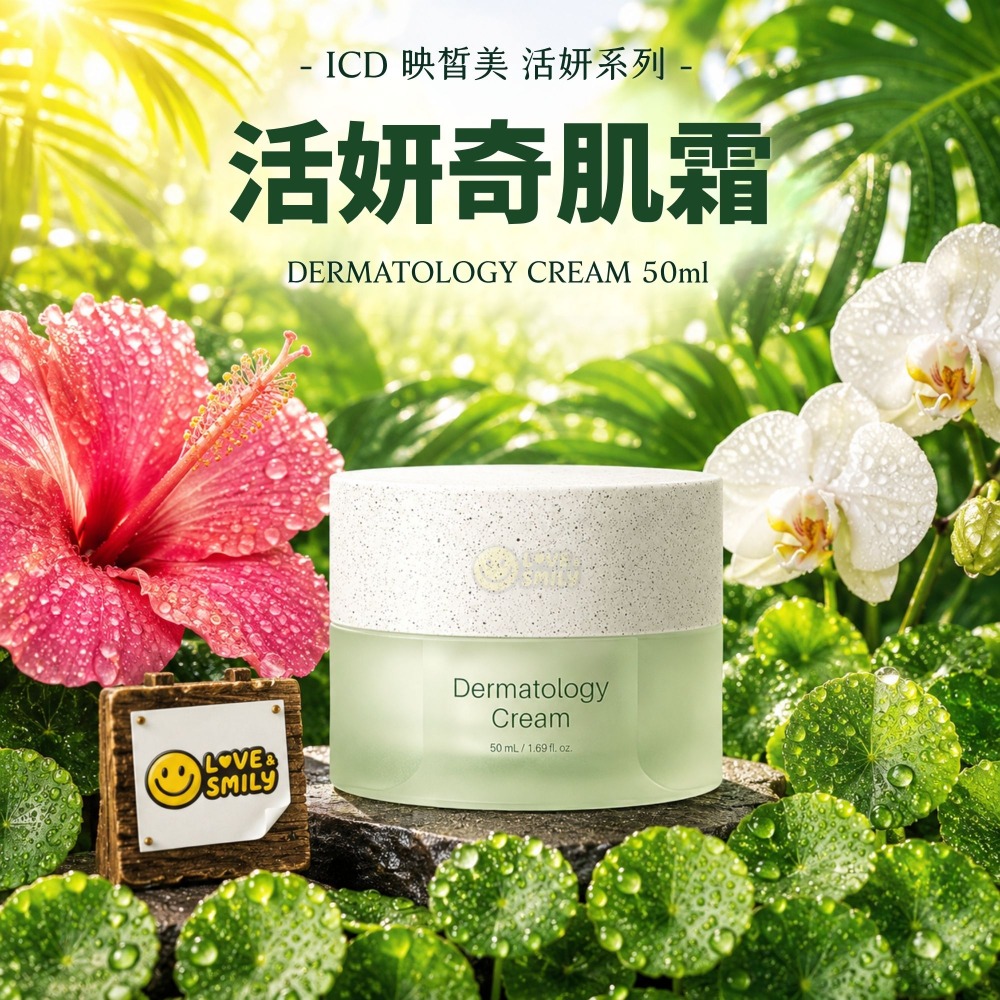 力曼 2025新款 活妍奇肌霜 映皙美 巨型積雪草 DEMATOLOGY CREAM 50ml-規格圖8
