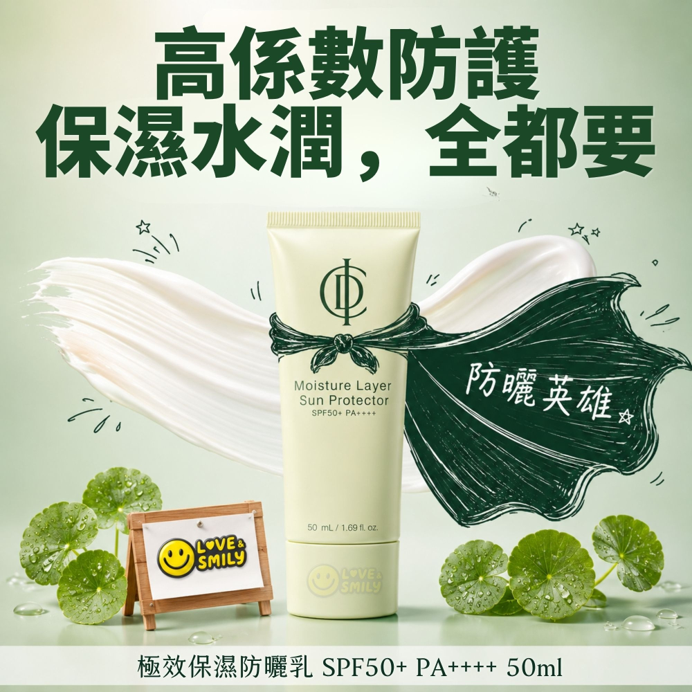 力曼 輕透防曬乳 SPF 50+ PA++++ 映皙美 Moisture Layer Sun Protector-細節圖4