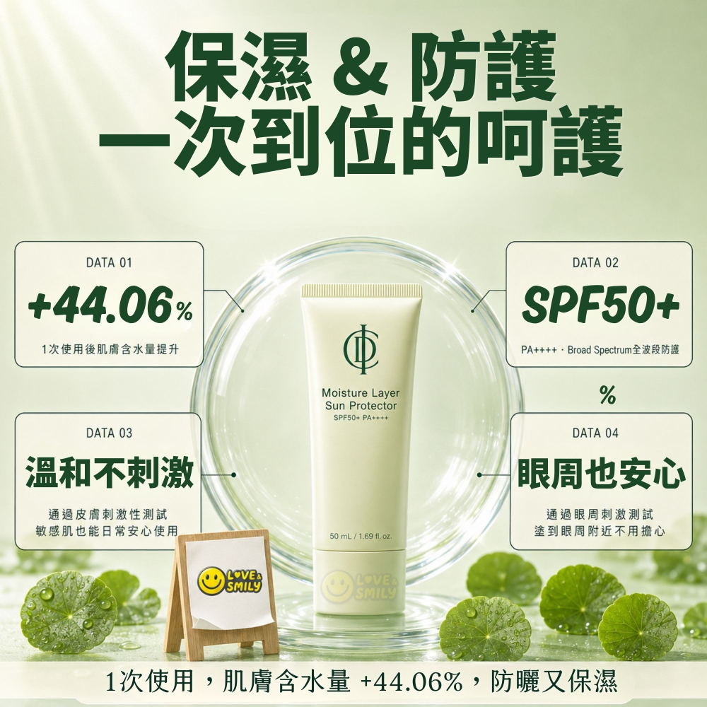 力曼 輕透防曬乳 SPF 50+ PA++++ 映皙美 Moisture Layer Sun Protector-細節圖6
