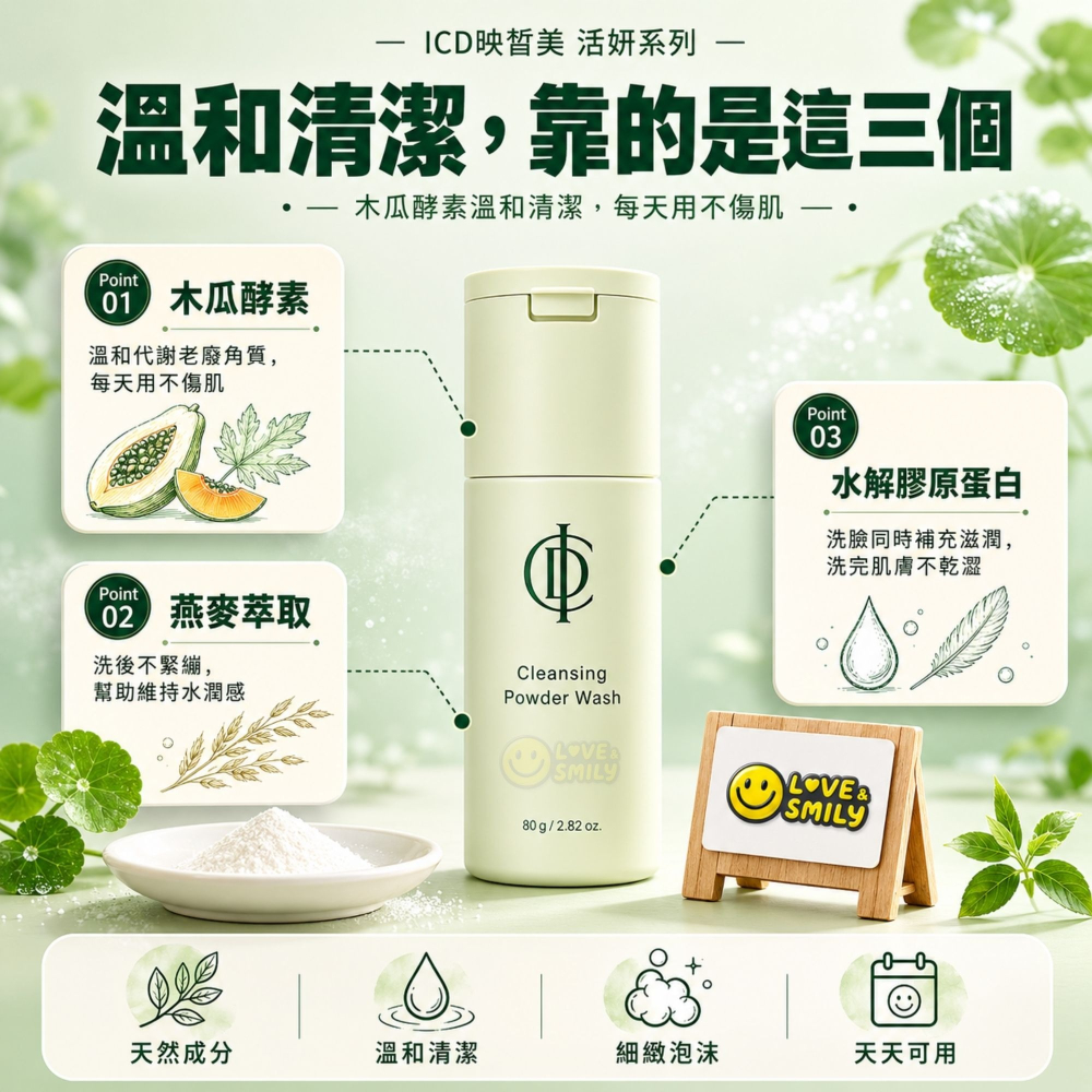 力曼 2025新款 活膚潔顏粉 映皙美 RIMAN ACTIVE CLEAN UP POWDER 90g-細節圖5