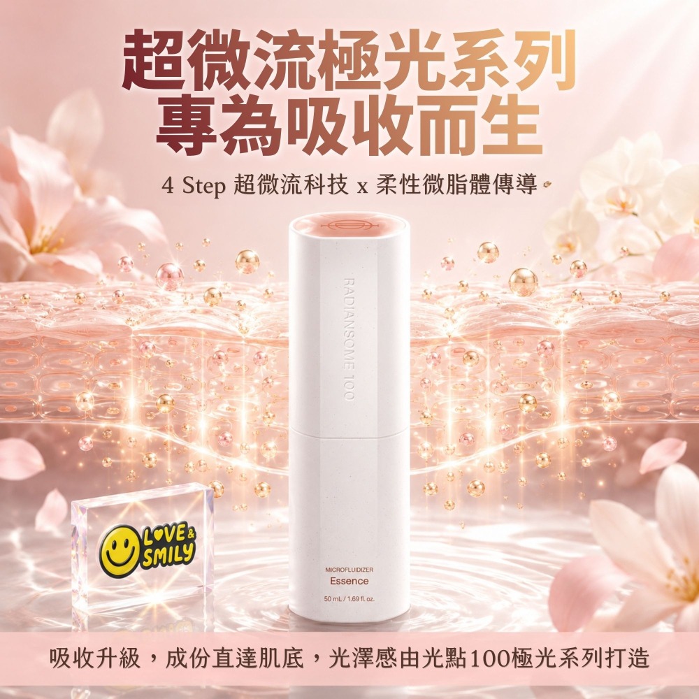 力曼 2026新版 極光精華 RADIANSOME 100 MICROFLUIDIZER AMPOULE 30ml-細節圖4