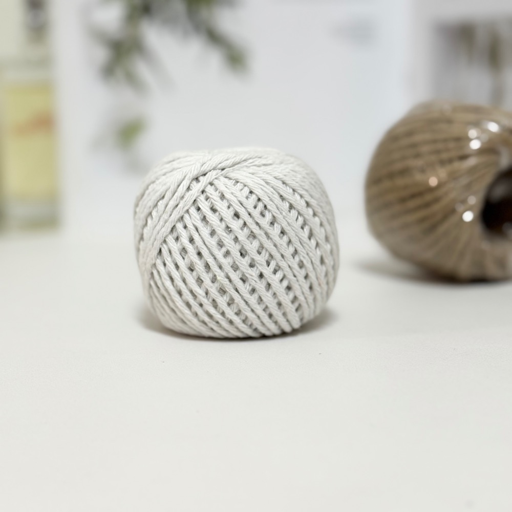 手工藝材料 原色麻繩 白色麻繩 包裝麻繩-細節圖2