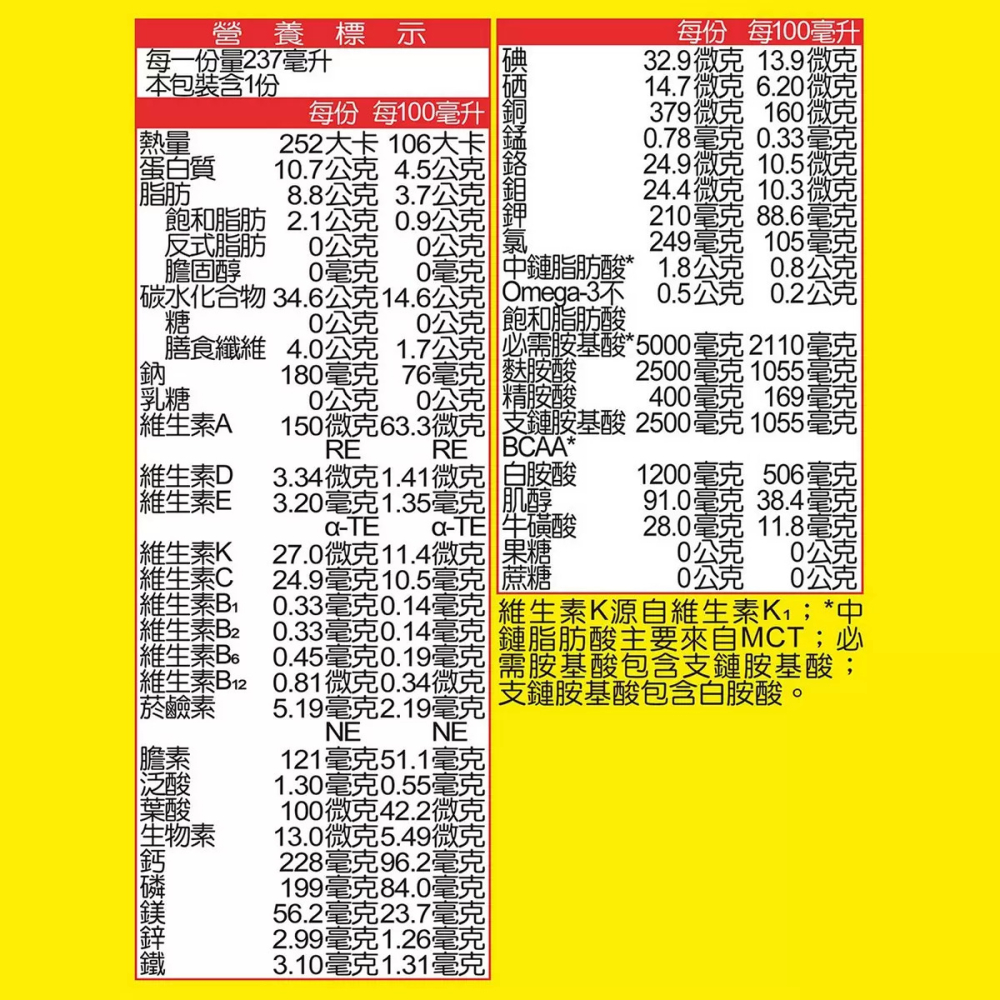 好市多代購(線上) #221983 補體素 優纖A+ 無糖不甜 營養均衡完整即飲配方食品 24入-細節圖6