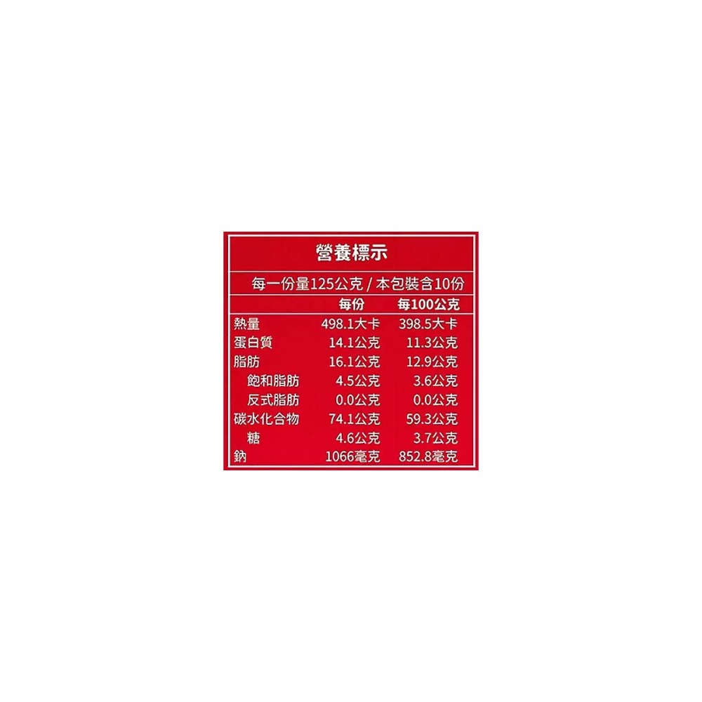 好市多代購 #136652 匠拌麵 鵝油金蔥拌麵 125公克 X 10包-細節圖7