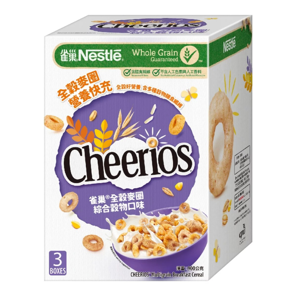 好市多代購 #160040 雀巢 Cheerios 全榖麥圈綜合穀物口味 300 公克 X 3入-細節圖4