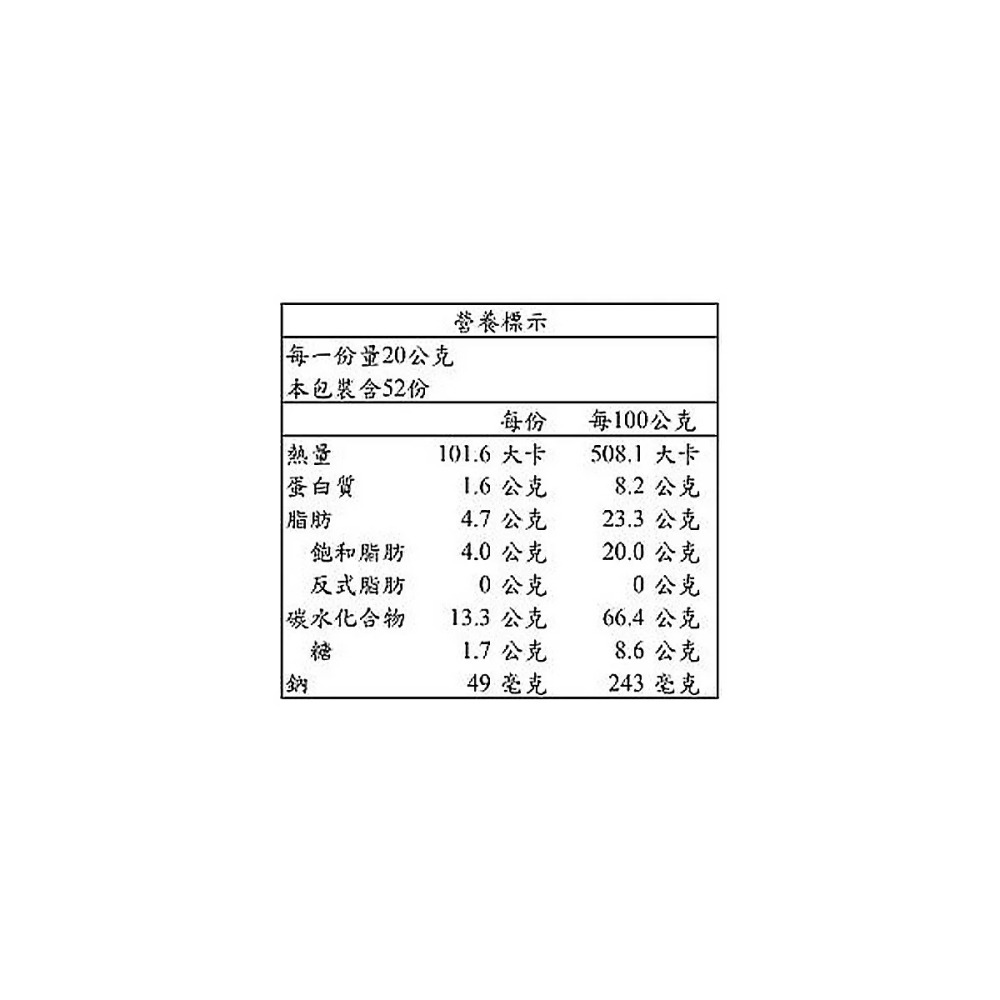 好市多代購(特價)(08/09止) #100543 喜年來 蔬菜薄餅 20公克 X 52入-細節圖3