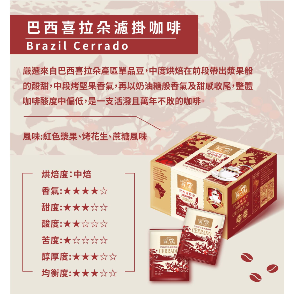 好市多代購(線上) #37742 鮮一杯 巴西喜拉朵濾掛咖啡 11公克 X 50入-細節圖3