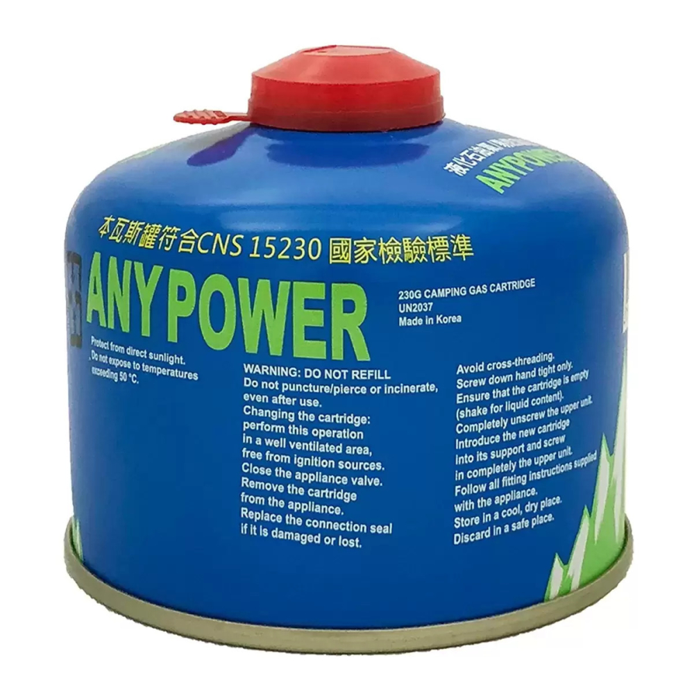 好市多代購(線上) #125356 Anypower 高山瓦斯罐 230公克 X 24入-細節圖3