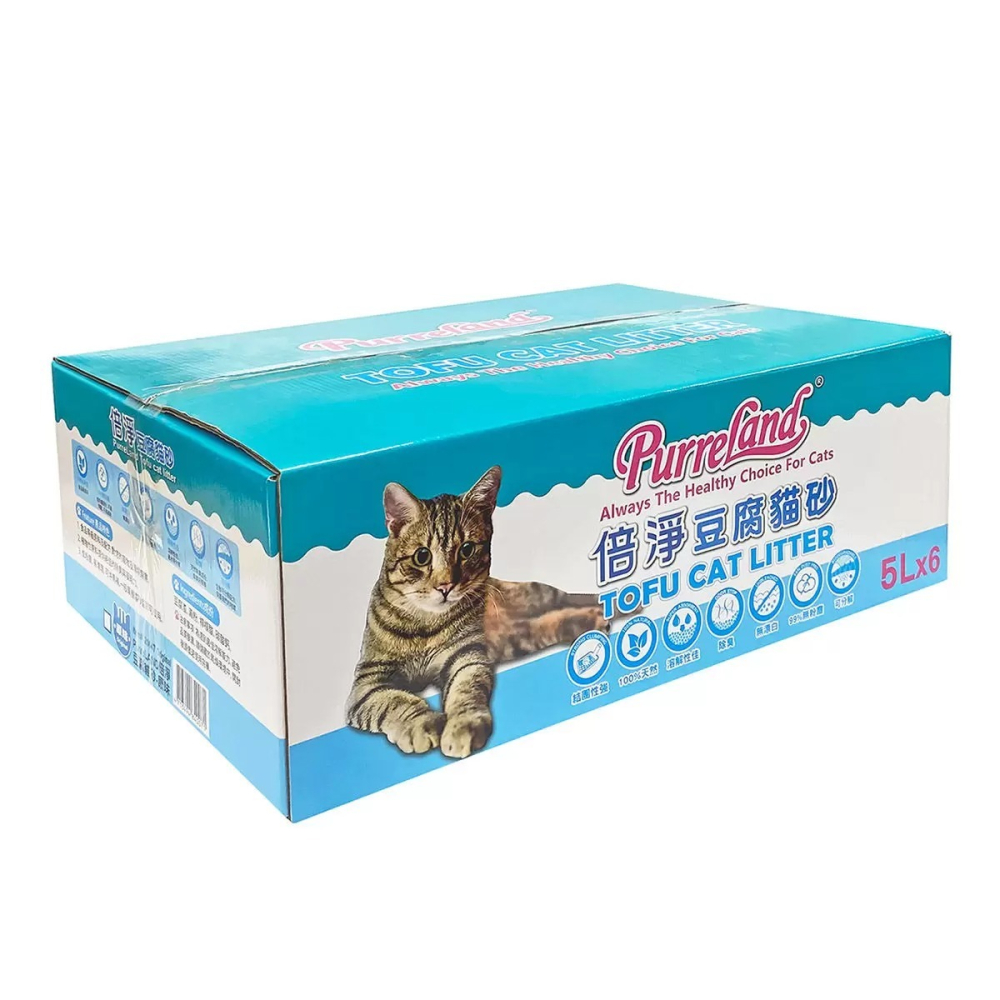 好市多代購(線上) #121647 PurreLand 倍淨豆腐貓砂 原味 5公升 X 6入-細節圖4