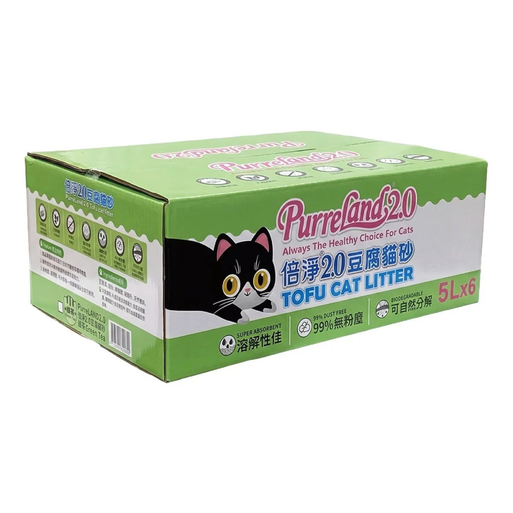 好市多代購(線上) #221648 倍淨 2.0 豆腐貓砂 綠茶 5公升 X 6入-細節圖5