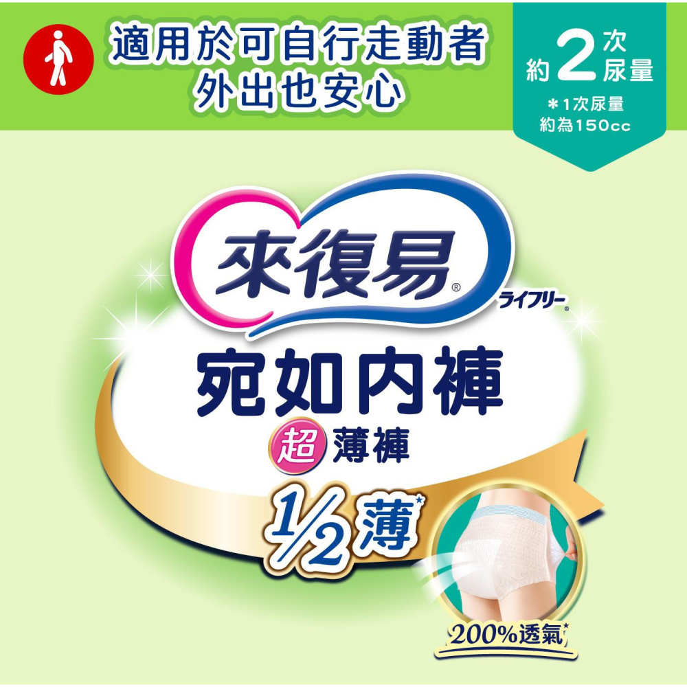 好市多代購(線上) 來復易 宛如內褲超薄成人紙褲 M / L-細節圖5