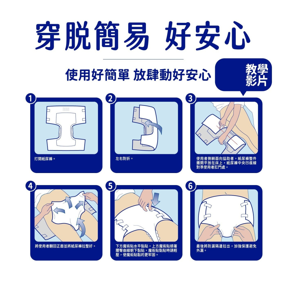 好市多代購(線上) 安安 成人紙尿褲 頂級淨爽型 M號 / L-XL號 10片 X 6包-細節圖6