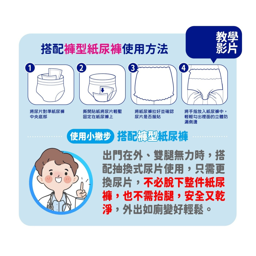 好市多代購(線上) #152429 安安 成人立體抽換式尿片-乾爽柔膚型 30片 X 6包-細節圖4