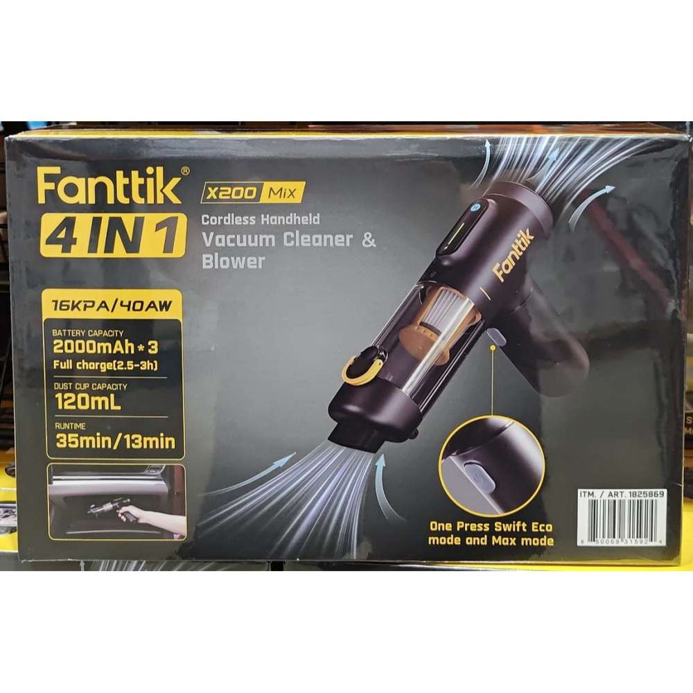 好市多代購(特價)(08/16止) #1825869 Fanttik X200 Mix 無線四合一手持真空吸塵器-細節圖6