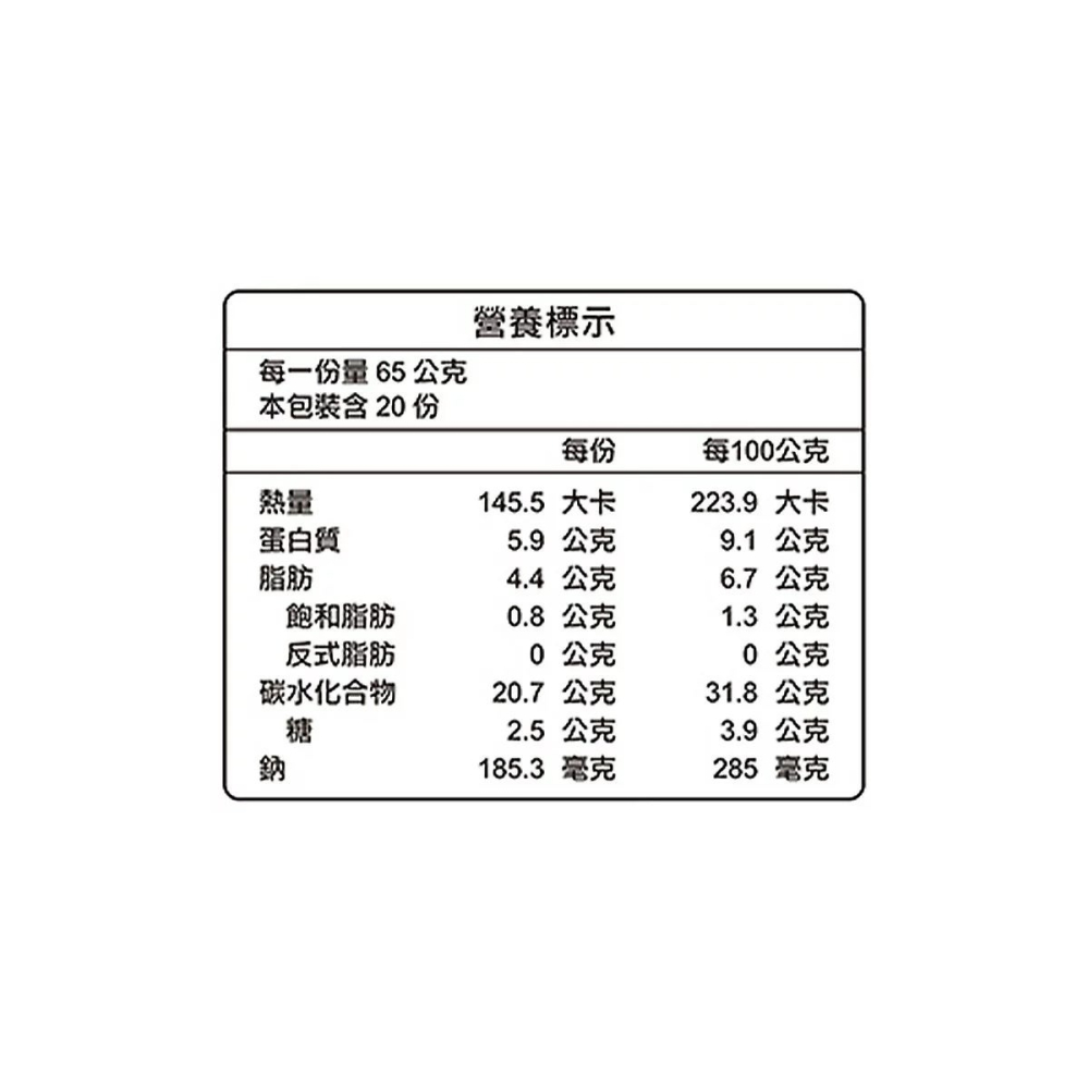 好市多代購(線上) #162258 奇美 冷凍麻油薑香鮮蔬包 65公克 X 20入-細節圖4
