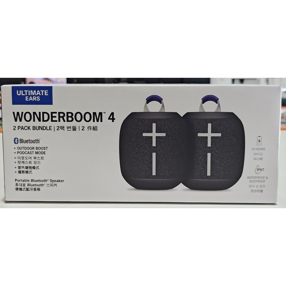 好市多代購 #148471 Ultimate Ears WONDERBOOM 4 防水無線藍牙喇叭 黑色 2入組-細節圖7
