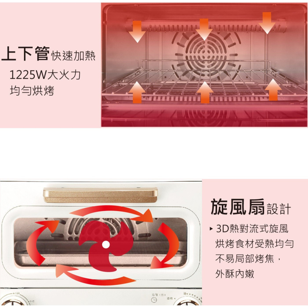 好市多代購(線上) #136720 艾美特 多功能旋風烤箱 11公升 KTF-12211-細節圖6