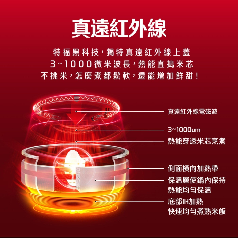 好市多代購(線上) #155631 Tefal 法國特福 遠紅外線電子鍋 RK880870-細節圖4