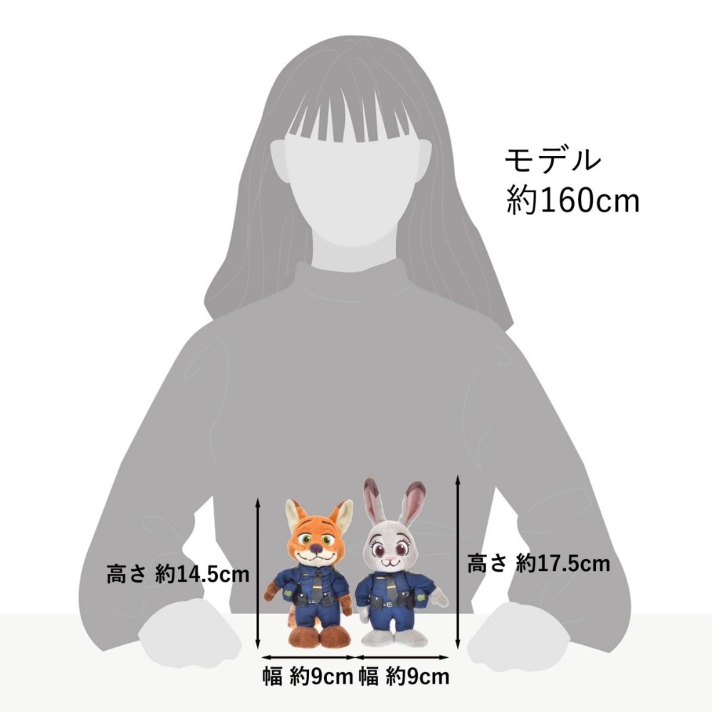 動物方城市Disney stanDs系列_尼克&茱蒂🦊🐰 nayo日本迪士尼代購-細節圖10