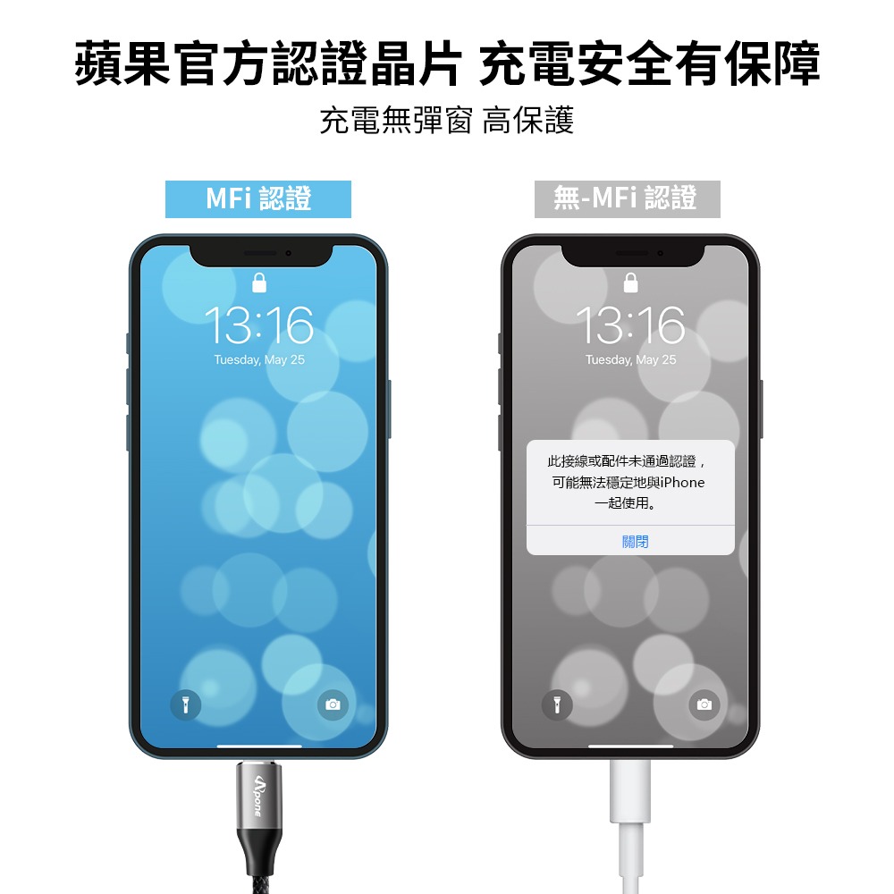 Apone Type-C to Lightning PD 60W 快充 充電線 傳輸線 1.5M | 適用 iPhone-細節圖7