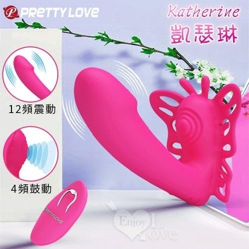 穿戴按摩棒 按摩器 情趣用品 | 派蒂菈 凱瑟琳 無線遙控 4鼓動+12強震內外刺激蝴蝶按摩器-細節圖2