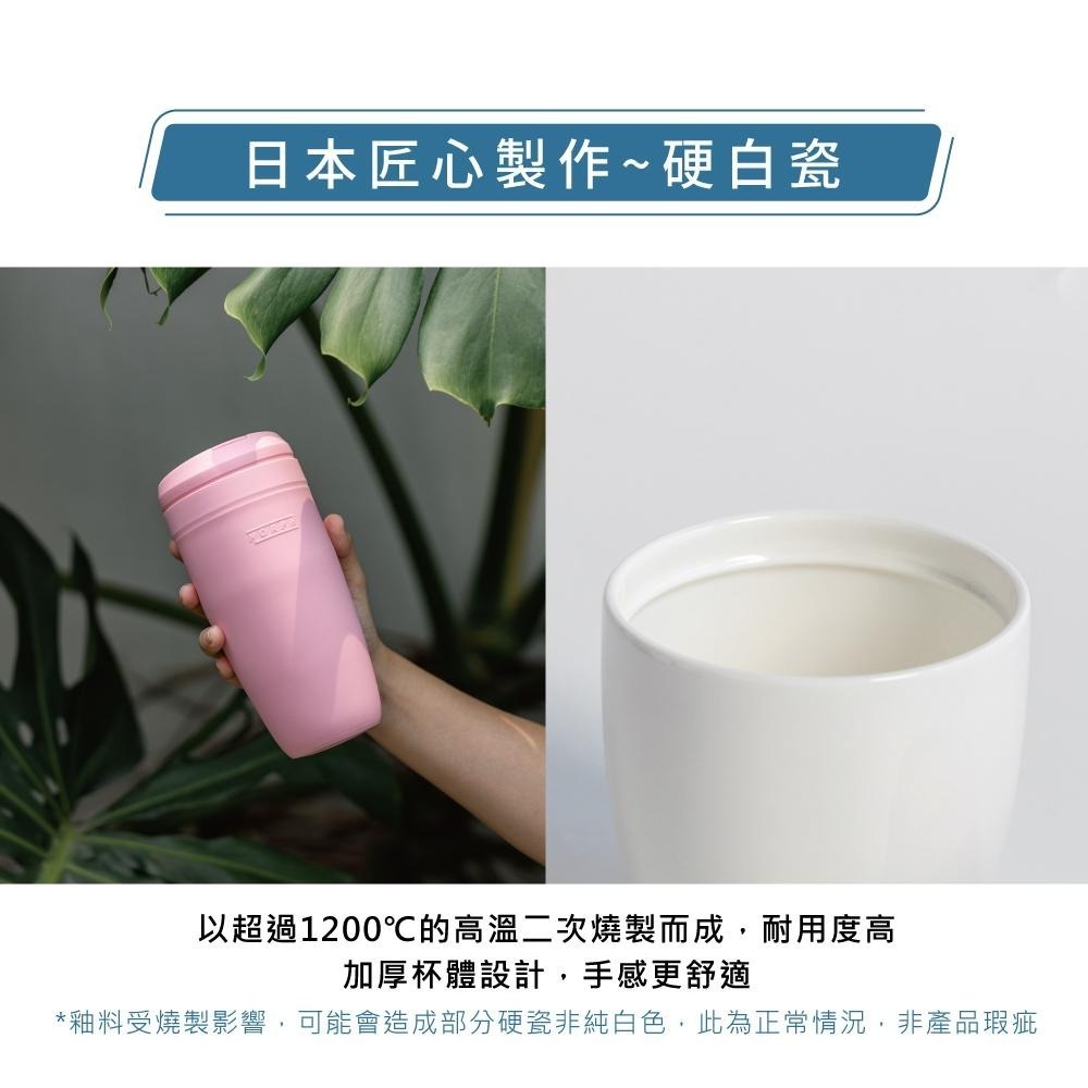 SWANZ 卡樂隨行杯【💦720ml】【陶瓷杯、可微波、專利矽膠套防漏、矽膠隔熱防燙、硬白瓷內芯】-細節圖4