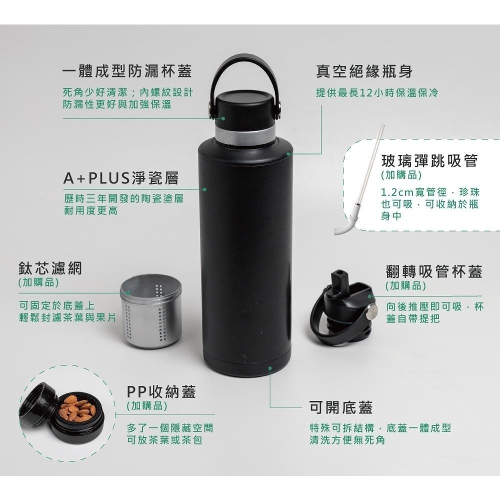 SWANZ 魔法瓶【💦730ml】【淨瓷塗層、大口徑、輕量易清潔、氣密防漏、真空絕緣保溫保冷】-細節圖4