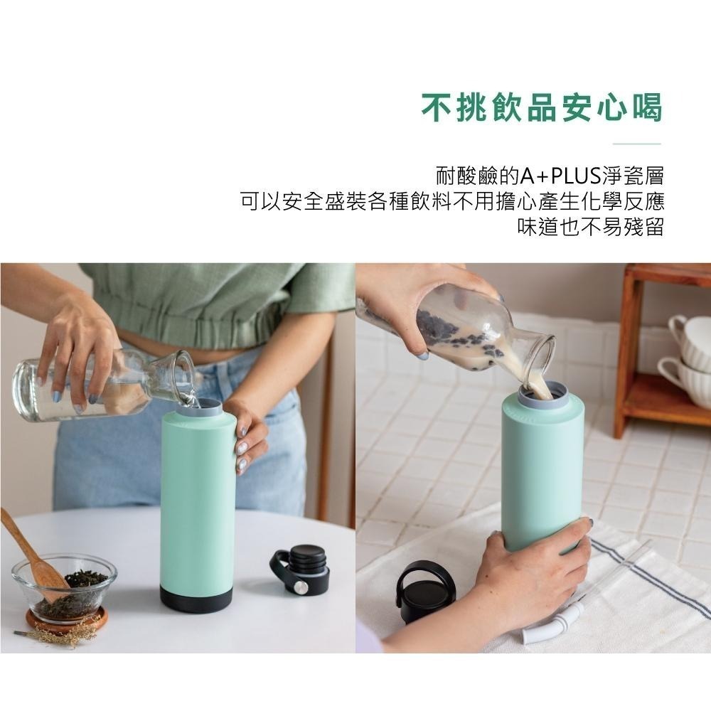 SWANZ 魔法瓶【💦730ml】【淨瓷塗層、大口徑、輕量易清潔、氣密防漏、真空絕緣保溫保冷】-細節圖7