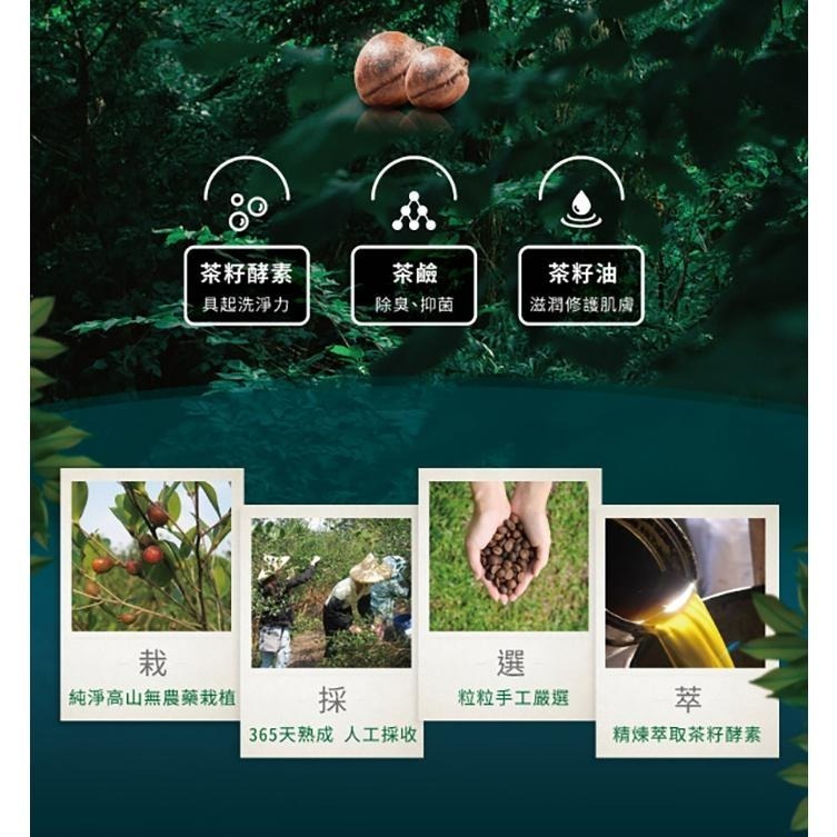 茶寶 淨覺茶🌱天然茶籽洗衣素補充包【8入/箱】1.8L【茶籽酵素、自然皂素、分解髒污、溫和潔淨不刺激、SGS合格】-細節圖4