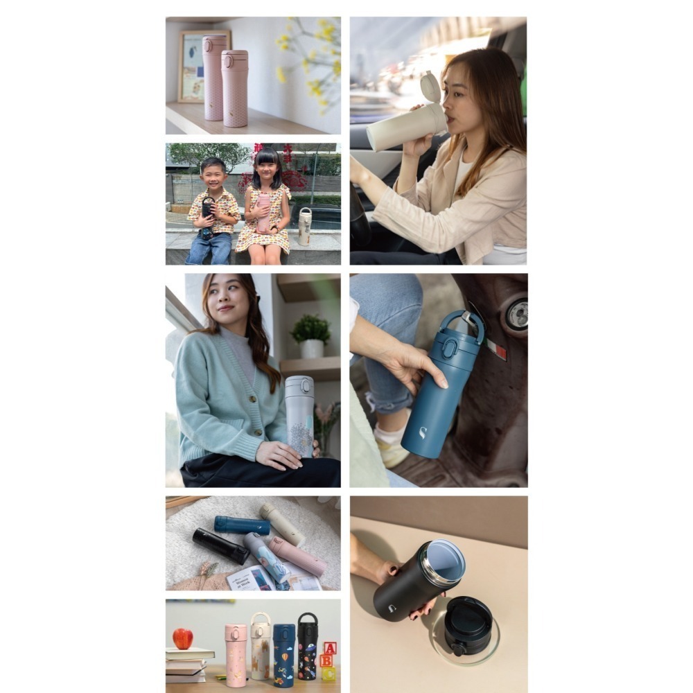 SWANZ 淨瓷彈跳杯【💦550/700ml】【淨瓷塗層｜單手開蓋｜安全鎖扣｜隱藏提把｜保溫保冷｜輕量好清洗】-細節圖11