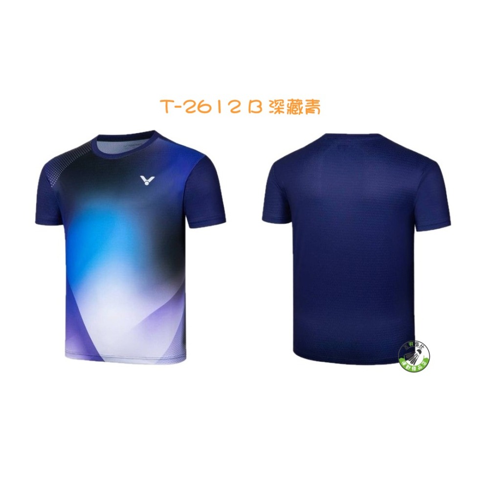 五羽倫比 VICTOR 勝利 T-2612 針織賽服 T-Shirt 中性款 羽球上衣 羽球衣 運動衣 排汗衣 運動服-細節圖2