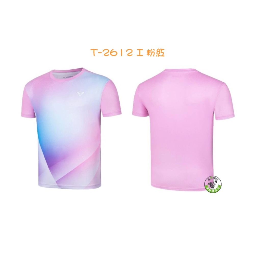 五羽倫比 VICTOR 勝利 T-2612 針織賽服 T-Shirt 中性款 羽球上衣 羽球衣 運動衣 排汗衣 運動服-細節圖3