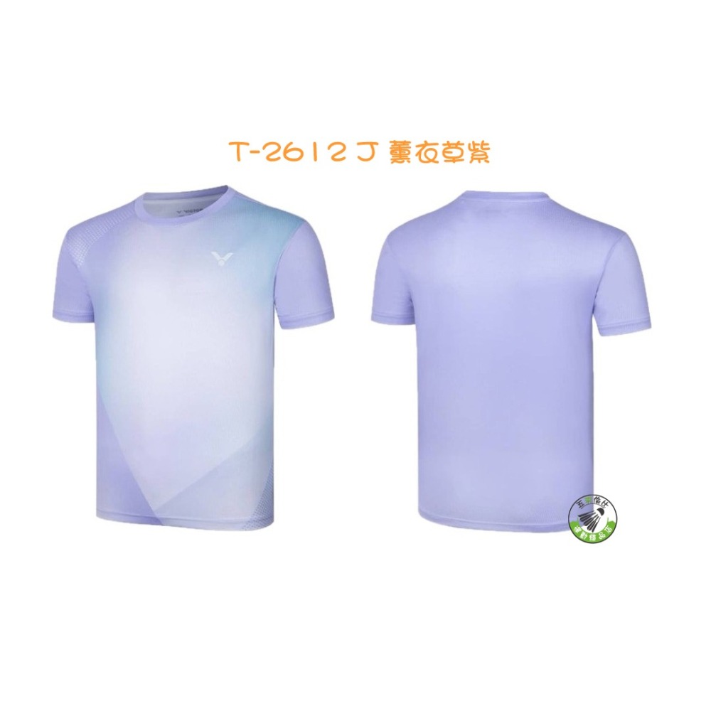 五羽倫比 VICTOR 勝利 T-2612 針織賽服 T-Shirt 中性款 羽球上衣 羽球衣 運動衣 排汗衣 運動服-細節圖4