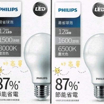 好商量~飛利浦 PHILIPS LED 9W 11W 12W 易省 燈泡 E27 球泡 無藍光 保固一年-細節圖2